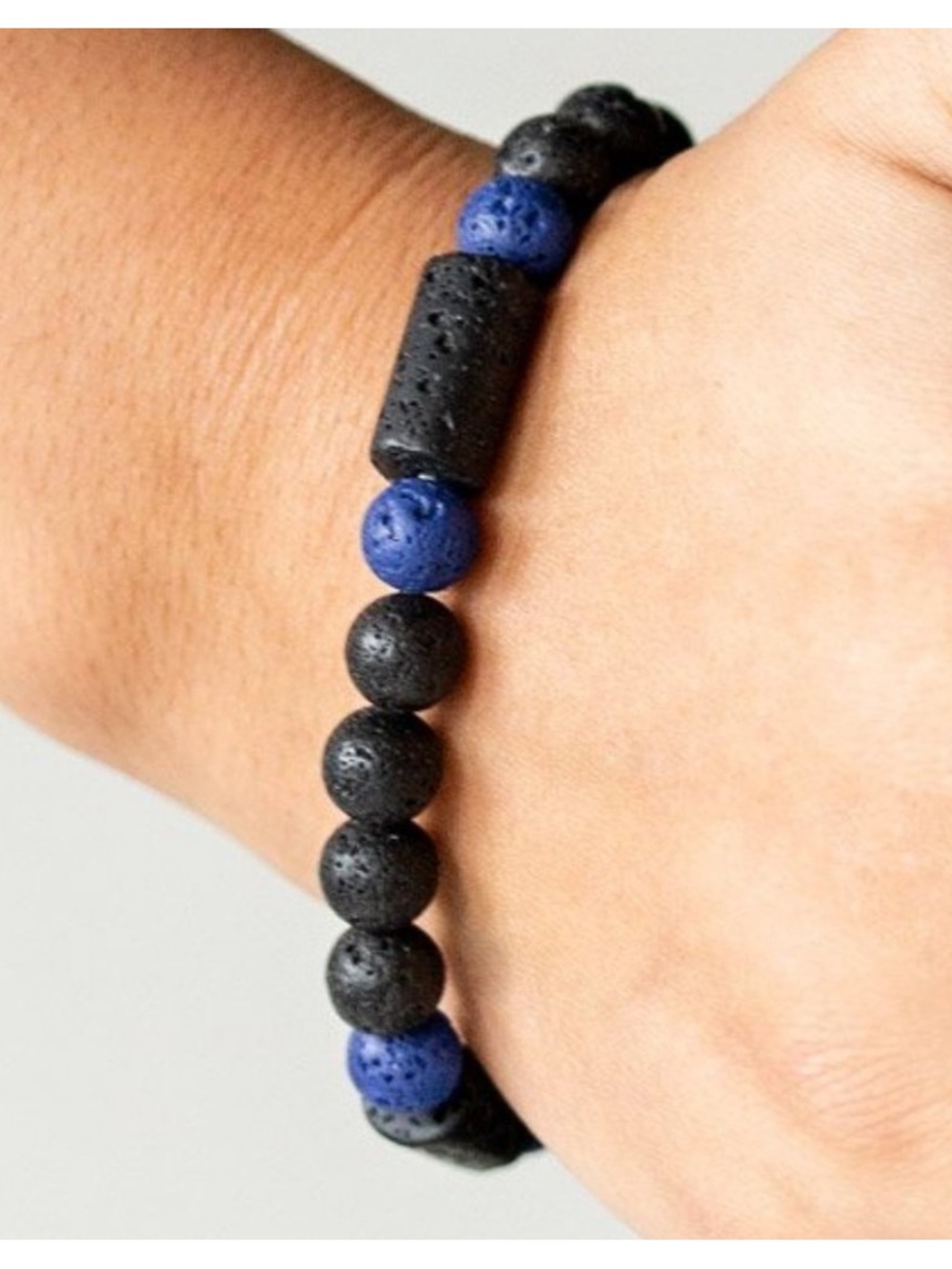 Urban Royal Blue Lava Bead Bracelet
